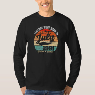 ヴィンテージ31誕生日レジェンドは7生まれ月19日だった Tシャツ