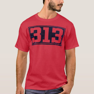 ヴィンテージ313ブルー文字 Tシャツ