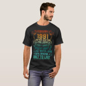 ヴィンテージ32歳1991年2月32誕生日 Tシャツ (正面フル)