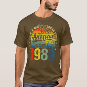 ヴィンテージ33歳1989年4月デコレーション33B Tシャツ