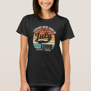 ヴィンテージ34誕生日レジェンド生まれは7月19日 Tシャツ