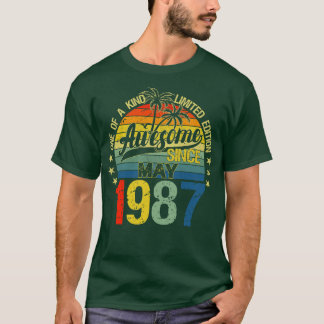 ヴィンテージ35歳1987年5月デコレーション35Bir Tシャツ