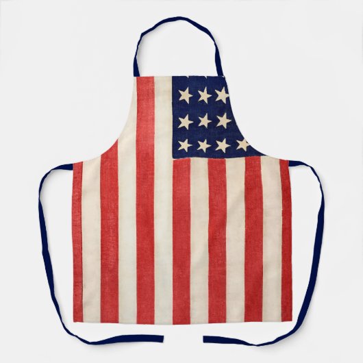 ヴィンテージ36つ星アメリカ国旗 エプロン (正面)