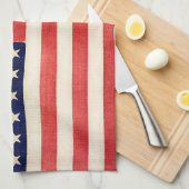 ヴィンテージ36つ星アメリカ国旗 キッチンタオル (四つ折り)