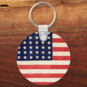 ヴィンテージ36つ星アメリカ国旗 キーホルダー (正面)