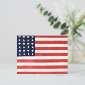 ヴィンテージ36つ星アメリカ国旗 ポストカード (スタンド正面)
