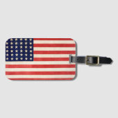 ヴィンテージ36つ星アメリカ国旗 ラゲッジタグ (正面横)