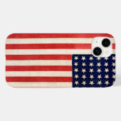 ヴィンテージ36つ星アメリカ国旗 Case-Mate iPhoneケース (裏面 (横))