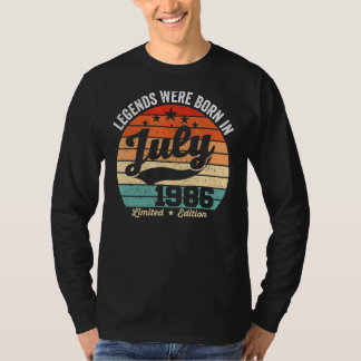 ヴィンテージ36誕生日レジェンド生まれは7月19日 Tシャツ