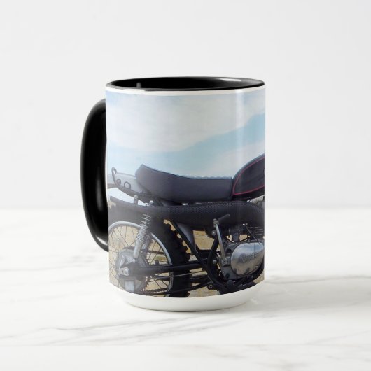 ヴィンテージ360MXオートバイマグ マグカップ (正面左)