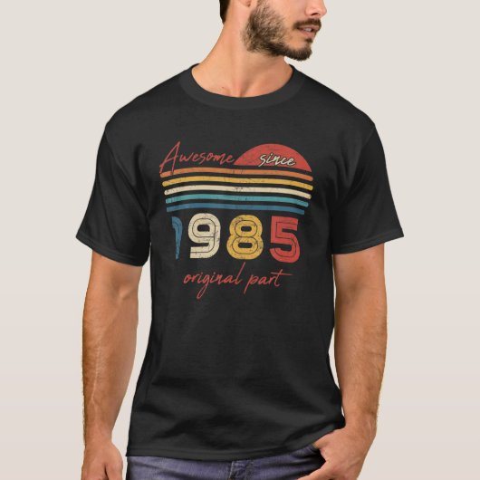 ヴィンテージ37誕生日素晴らしギフト1985年織木以来 Tシャツ (正面)