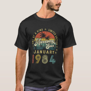 ヴィンテージ38歳1984年1月デコレーション38日 Tシャツ