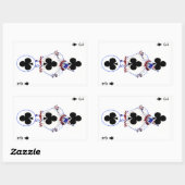 ヴィンテージ3 of Clubsシール 長方形シール (シート)