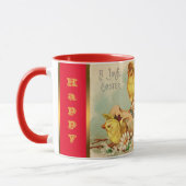 ヴィンテージ4チキンイースターホリデイ マグカップ (左)