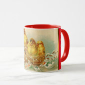 ヴィンテージ4チキンイースターホリデイ マグカップ (正面右)