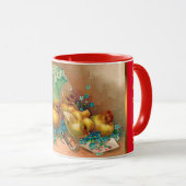 ヴィンテージ4チキンイースターホリデイ マグカップ (正面右)