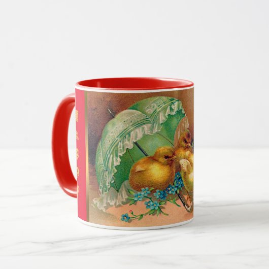 ヴィンテージ4チキンイースターホリデイ マグカップ (正面左)