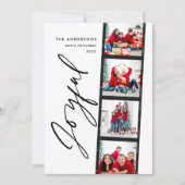 ヴィンテージ4フォトコラージュタイポグラフィグリーンクリスマス (正面)