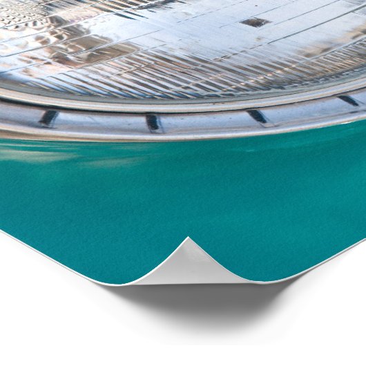 ヴィンテージ4台の車のポスター ポスター (角)