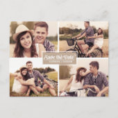 ヴィンテージ4枚フォトフレーム日付はがきを保存 案内ポストカード (正面)