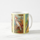 ヴィンテージ4熱帯鳥イラストレーションスウィンダーンラブ コーヒーマグカップ (正面右)