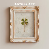 ヴィンテージ4葉クローバーアートSt patricksシャームロック ポスター