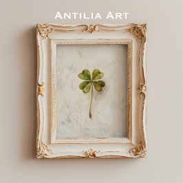 ヴィンテージ4葉クローバーアートSt patricksシャームロック ポスター