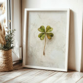 ヴィンテージ4葉クローバーアートSt patricksシャームロック ポスター