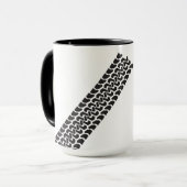 ヴィンテージ4輪駆動タイヤトラック2トーンマグ マグカップ (正面左)