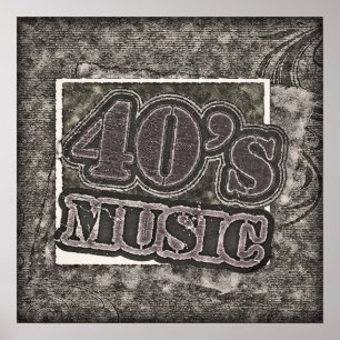 ヴィンテージ40の音楽 – ポスター