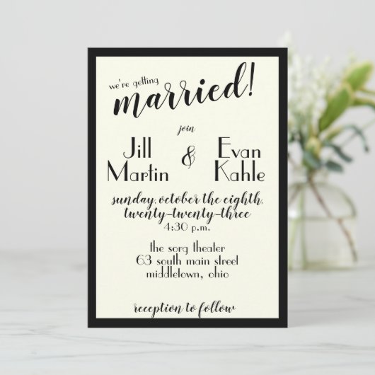 ヴィンテージ40人の映画の招待状 招待状 (スタンド正面)