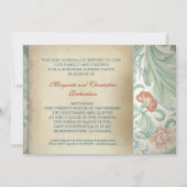 ヴィンテージ40周年記念の写真付き招待状 招待状 (裏面)