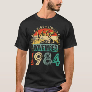 ヴィンテージ40歳の誕生日プレゼントヴィンテージ1984年11月M Tシャツ