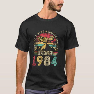 ヴィンテージ40誕生日おもしろい1984年9月の日 Tシャツ