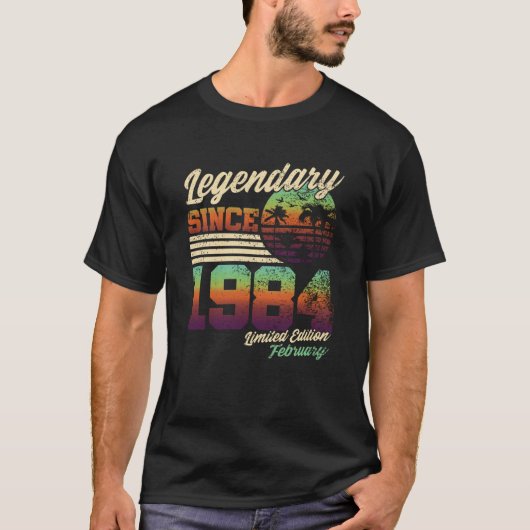 ヴィンテージ40誕生日I限定版198年2月 Tシャツ (正面)