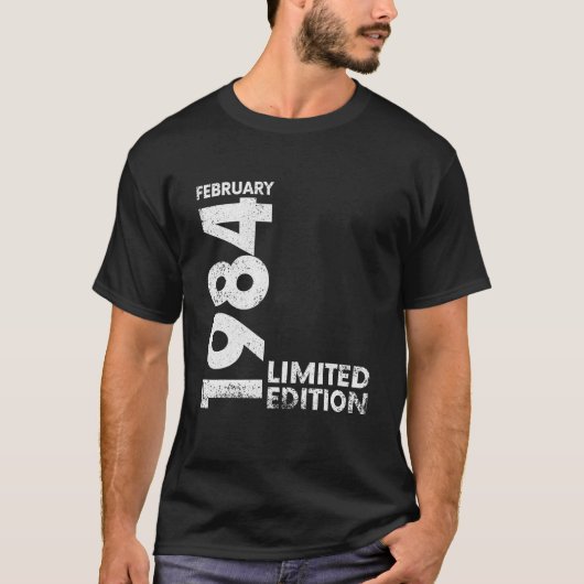 ヴィンテージ40誕生日I限定版198年2月 Tシャツ (正面)