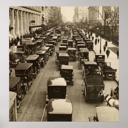 ヴィンテージ42nd通りニューヨークシティフォトサーカ1918 ポスター (正面)