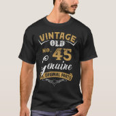 ヴィンテージ45歳すべて元の部分 Tシャツ (正面)
