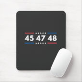 ヴィンテージ45 47 48トランプ2024米国国旗の大統領 マウスパッド (マウス)