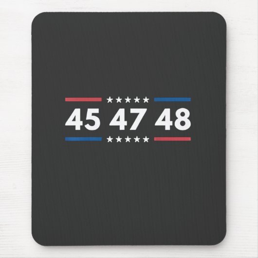 ヴィンテージ45 47 48トランプ2024米国国旗の大統領 マウスパッド (正面)