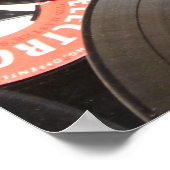 ヴィンテージ45 rpmレコード ポスター (角)