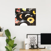 ヴィンテージ45 rpmレコード ポスター (ホームオフィス)