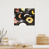 ヴィンテージ45 rpmレコード ポスター (キッチン)