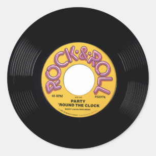 ヴィンテージ45 RPMレコード ラウンドシール