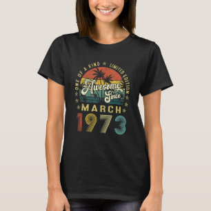 ヴィンテージ49歳1973年3月デコレーション49B Tシャツ