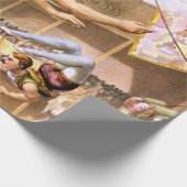 ヴィンテージ5の男性のブランコのサーカスの性能 ラッピングペーパー (角)