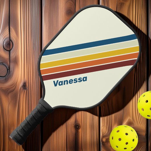 ヴィンテージ5ストライプ名 ピックルボールラケット