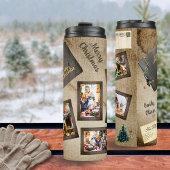 ヴィンテージ5フォトアルバムコラージクリスマス タンブラー