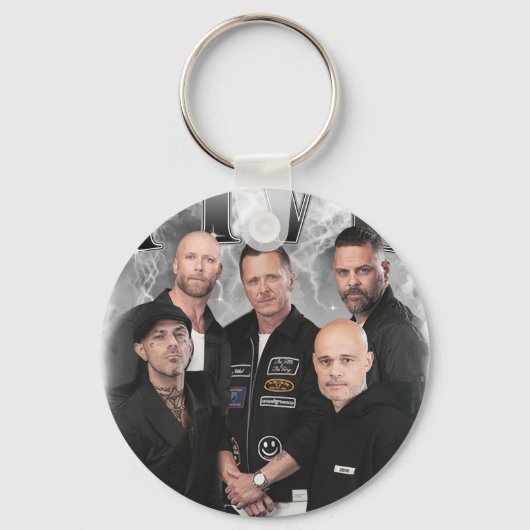 ヴィンテージ5人組ボーイ・バンド キーホルダー (正面)