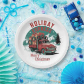 ヴィンテージ50のスタイルトラックのクリスマス ペーパープレート (パーティー)